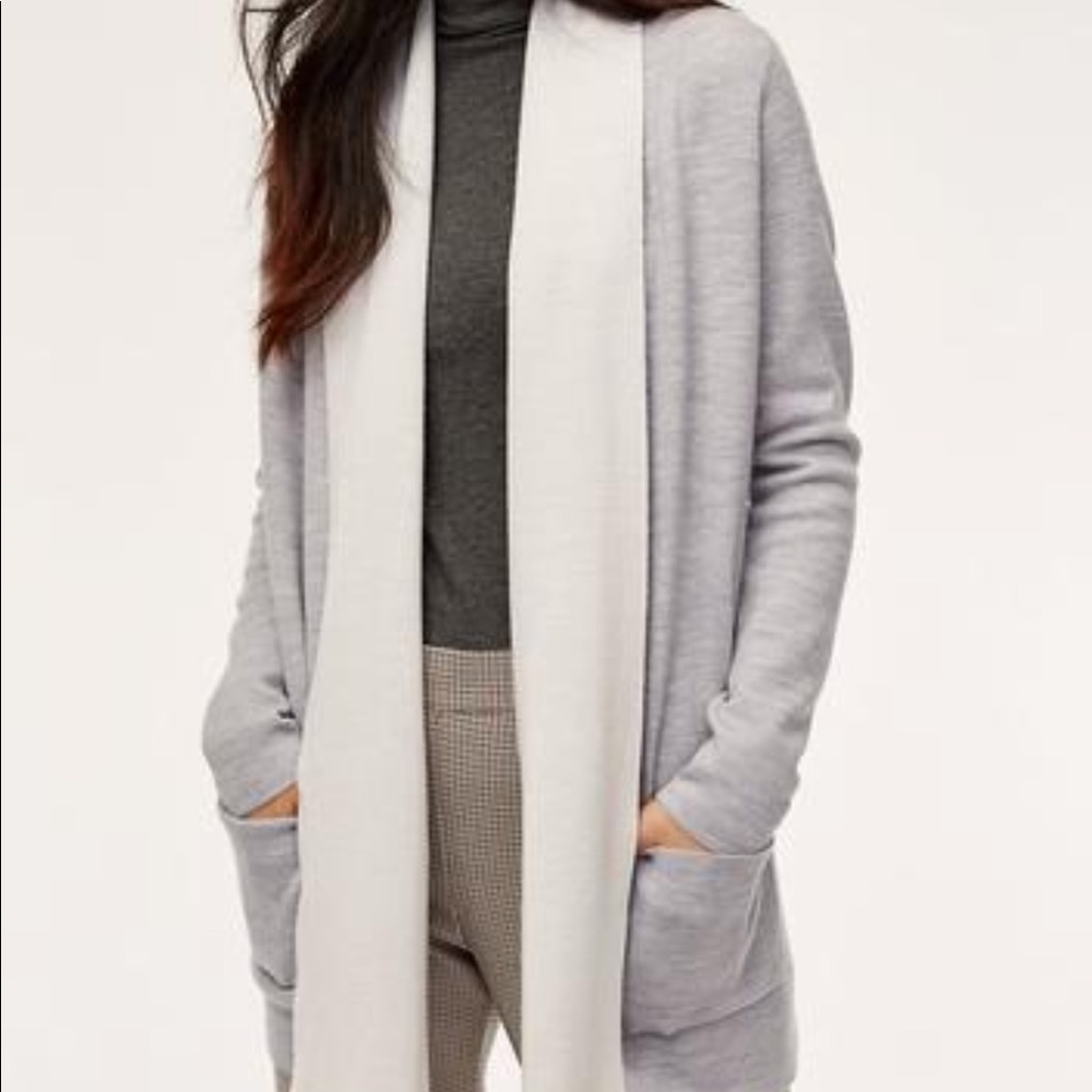 Aritzia beckman Wilfred wool cardigan sweater